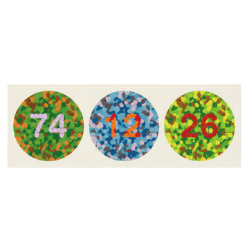 Standard Ishihara Color Blindness Test Plate For Visual Deficiency Screening