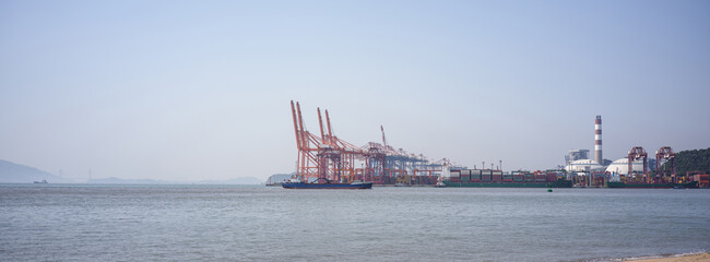 Scenic View of Songyu Port, Xiamen, Fujian