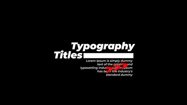 Typography Title 4