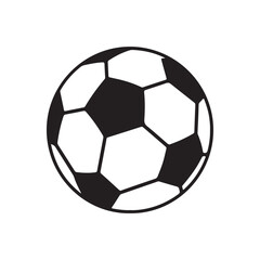 Fototapeta premium Vector illustration of a classic soccer ball, perfect for sports-related designs, competitive play, and athletic themes, capturing the spirit of the game