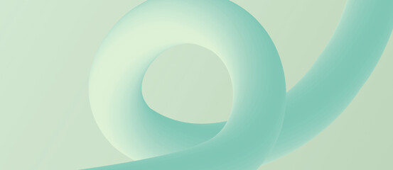 Modern Abstract Smooth Teal Wave Design