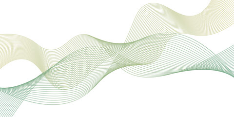 Colorful Abstract Wave Background, Blue Green Yellow Flowing Lines Design