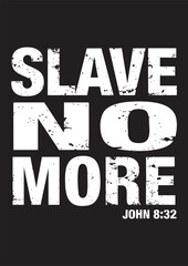 A powerful message of freedom on a black background with white text