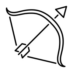 Valentines Day Bow and Arrow Icon