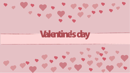 Romantic valentines day heart background