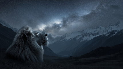 horse in the mountains