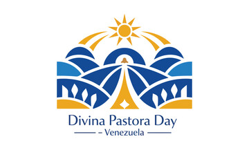 Minimal Spiritual Devotion Symbol for Divina Pastora Day &ndash; Venezuela