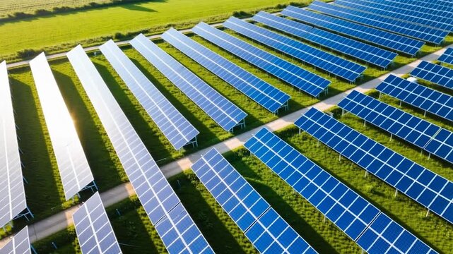 solar cell house, ecology concept save electricity on nature