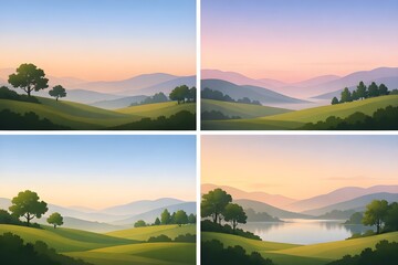 Nature Landscape Background Scene Collection