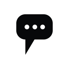 bubble chat logo icon illustration flat