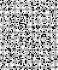 Abstract black white crossword grid pattern background
