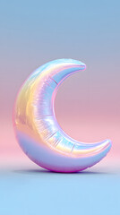 Moon shaped inflatable toy	
