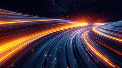 Product Delivery Abstract Motion Lines 