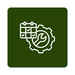 Project management and maintenance isolated on transparent background