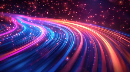 Product Delivery Abstract Motion Lines 