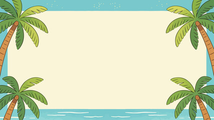 Beach themed poster background