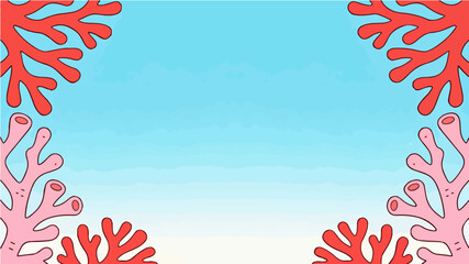 Beach themed poster background