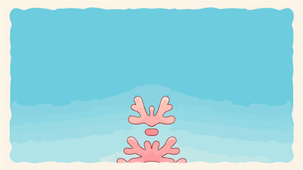 Beach themed poster background