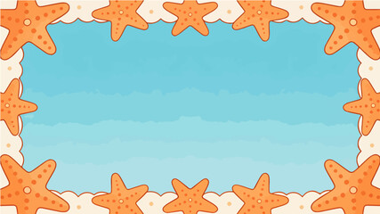 Beach themed poster background