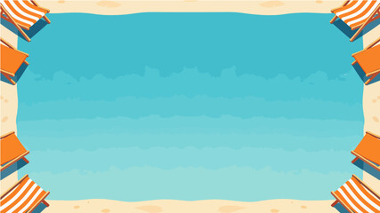 Beach themed poster background