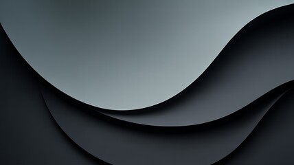 Abstract wavy shapes in monochrome