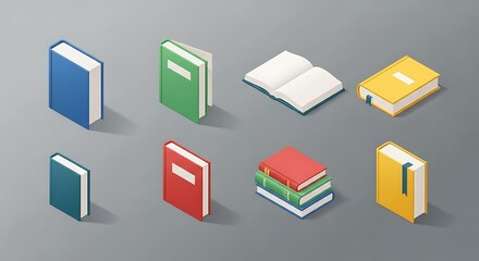 Isometric Books Collection - Diverse Education and Reading Resources.