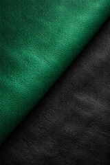 Green and Black Leather Texture Background