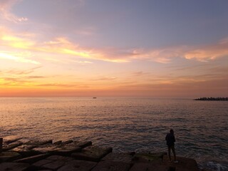 Fototapeta premium sunset at the beach