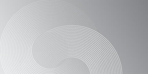 White glowing geometric lines on gray background geometric