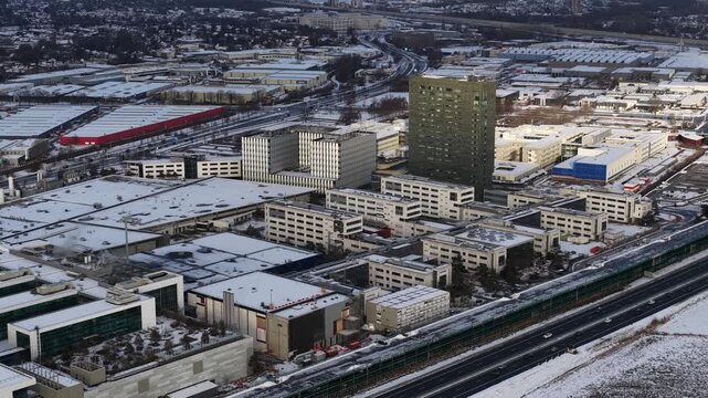 Veldhoven Winter EUV company Aerial, creates microchips.