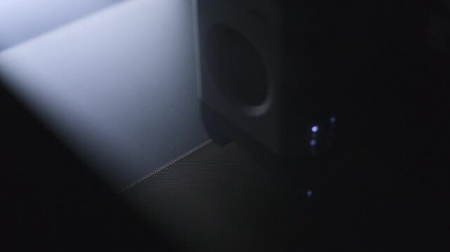 3D printing in progress in the dark