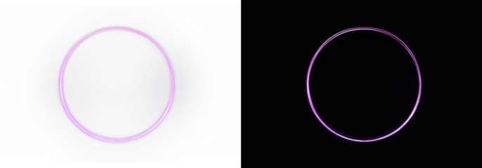  png blue neon circle frame isolated on transparent background