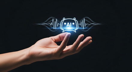 AI Chatbot Hand Artificial Intelligence Digital Support Technology