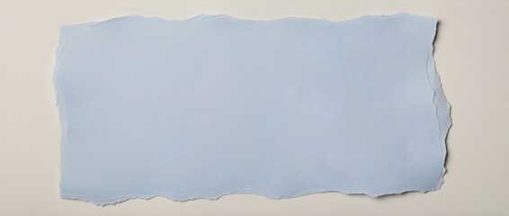Minimal torn paper background in pale sky-blue, soft fiber texture