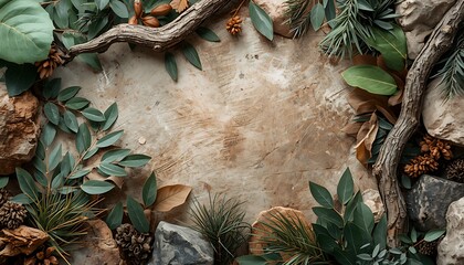 Nature Texture Background with Earthy Elements