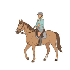 Obraz premium Horse riding