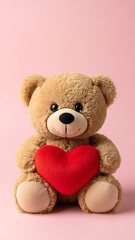 Obraz premium teddy bear with heart