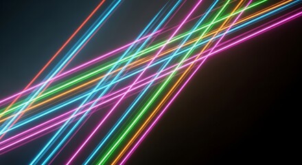 Modern Abstract Geometric Sunset with Overlapping Shapes