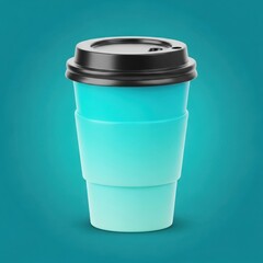 Obraz premium Reusable coffee cup with silicone sleeve