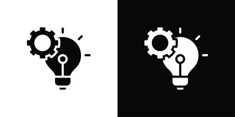 Ideas Icon Sheet Black And White