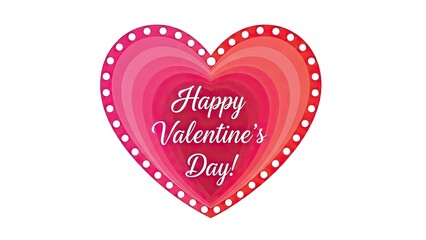 heart with happy valentines day text
