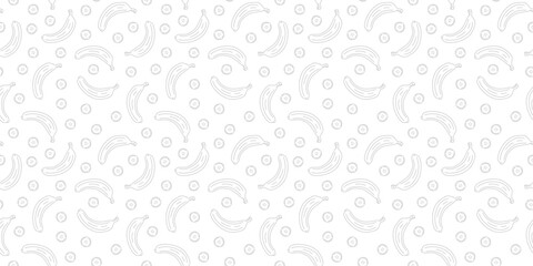 doodle banana pattern background. doodle banana seamless pattern. yellowe banana seamless pattern background