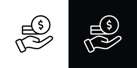 Revenue Icon Sheet Black And White