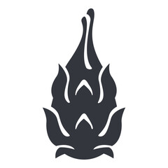 Vector Black Basic Icon Dragon Fruit