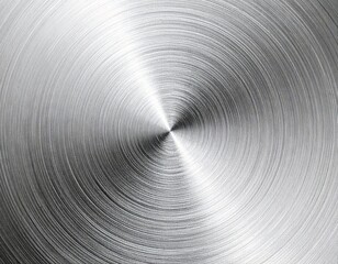 Brushed Metal Texture Background with Circular Hairline Pattern
