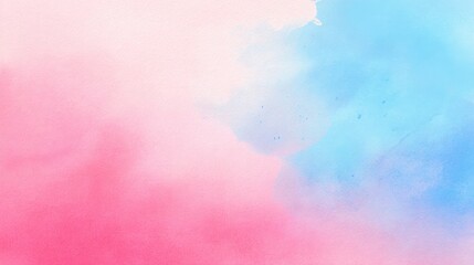 soft watercolor wash in pastel pink and sky blue merged with smooth digital gradient layers, modern creative background, airy minimal composition