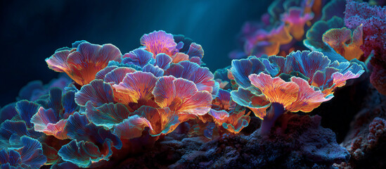 vibrant coral with glowlight