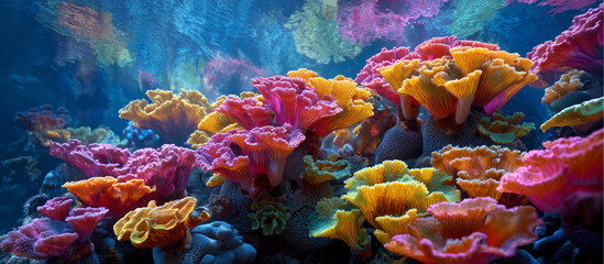 vibrant coral with glowlight