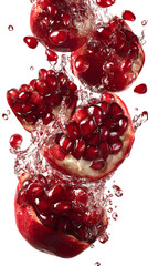 pomegranate with seeds	
