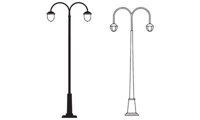 Vintage Street Lamps: Ornate Lamp Post Designs, Classic Lighting Fixtures, Park and Urban Decor